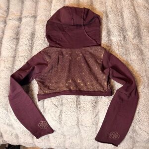 Women's Maroon Wrap Hoodie